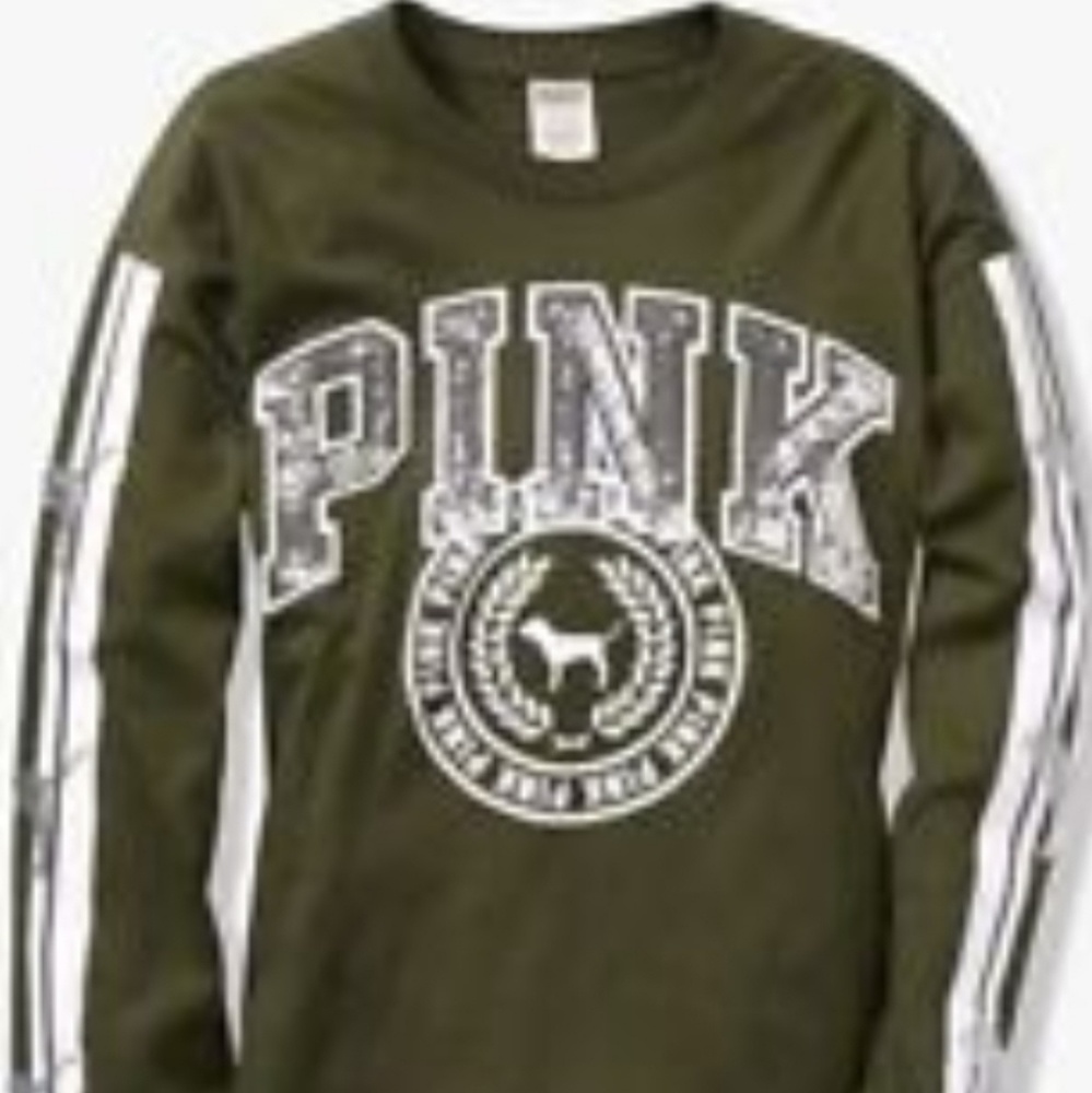 💚 New Victoria Secret  Bling Long Sleeve Shirt 💚